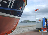 lifeboat in llandudno